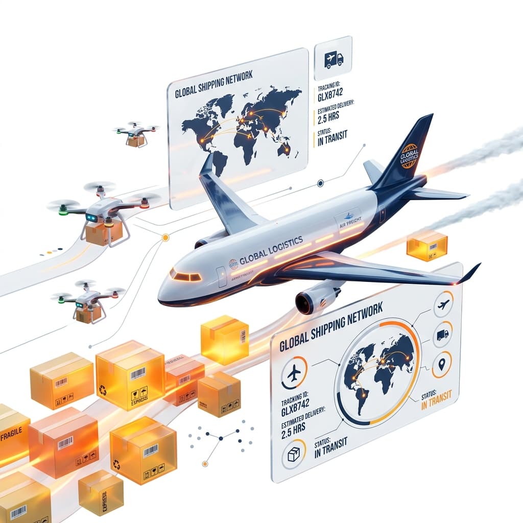 Logistics 3D Illustration